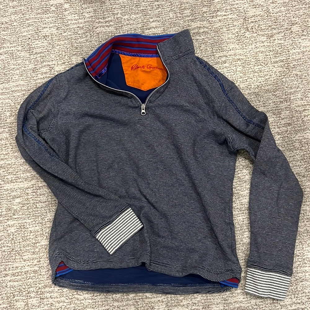 Men’s Robert graham half zip sweatshirt pullover medium m